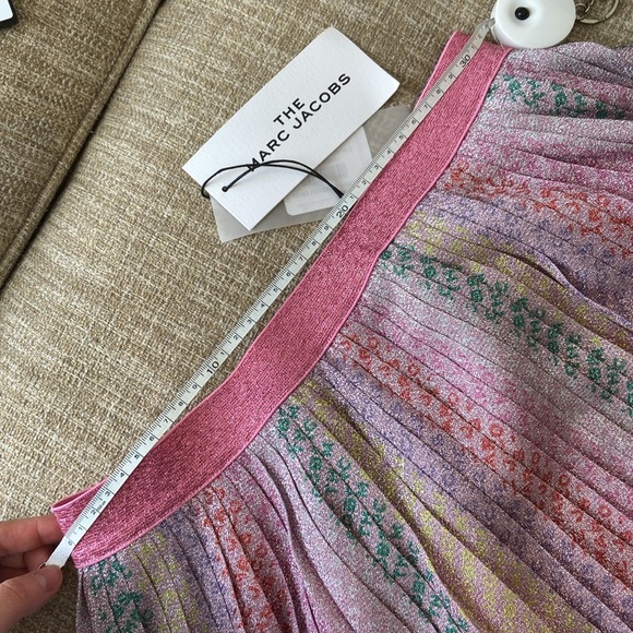 The Marc jacobs metallic pleated skirt rainbow logo print 12Y/156 - Picture 9 of 9